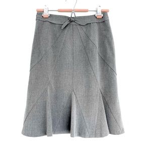 A-Line Midi Skirt with a Bow